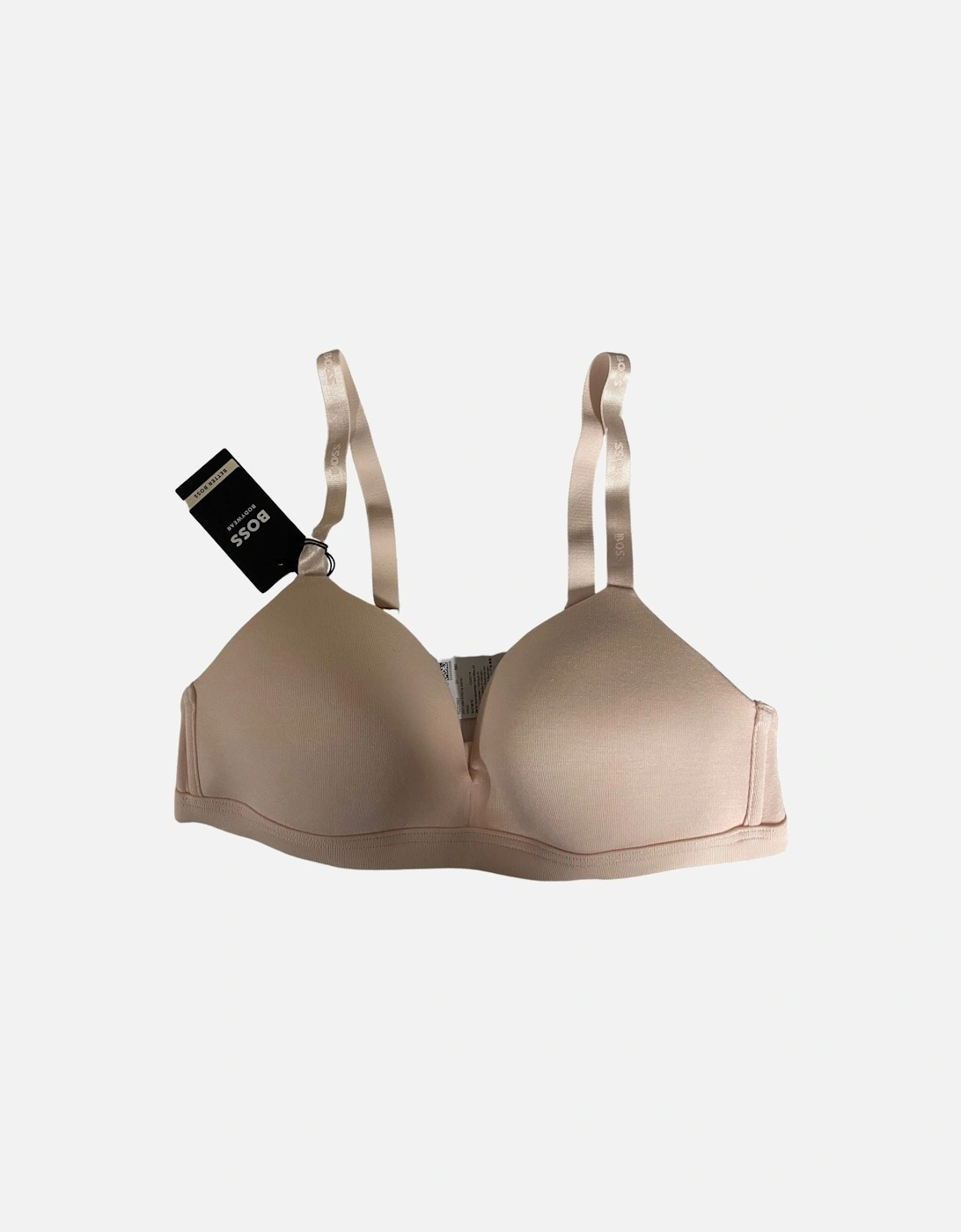 CI Logo Padded Triangle Bra, Light/Pastel Pink