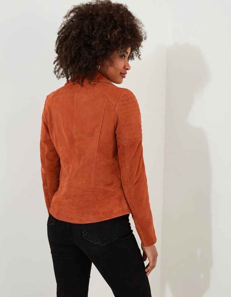 Suede Jacket - Orange