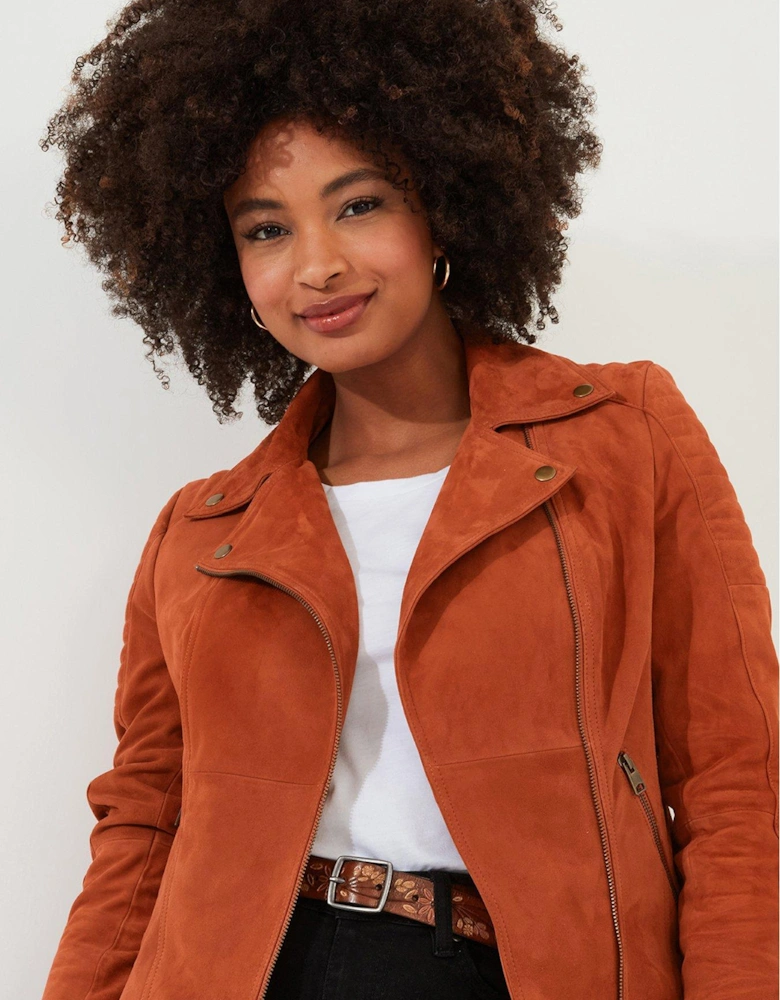 Suede Jacket - Orange