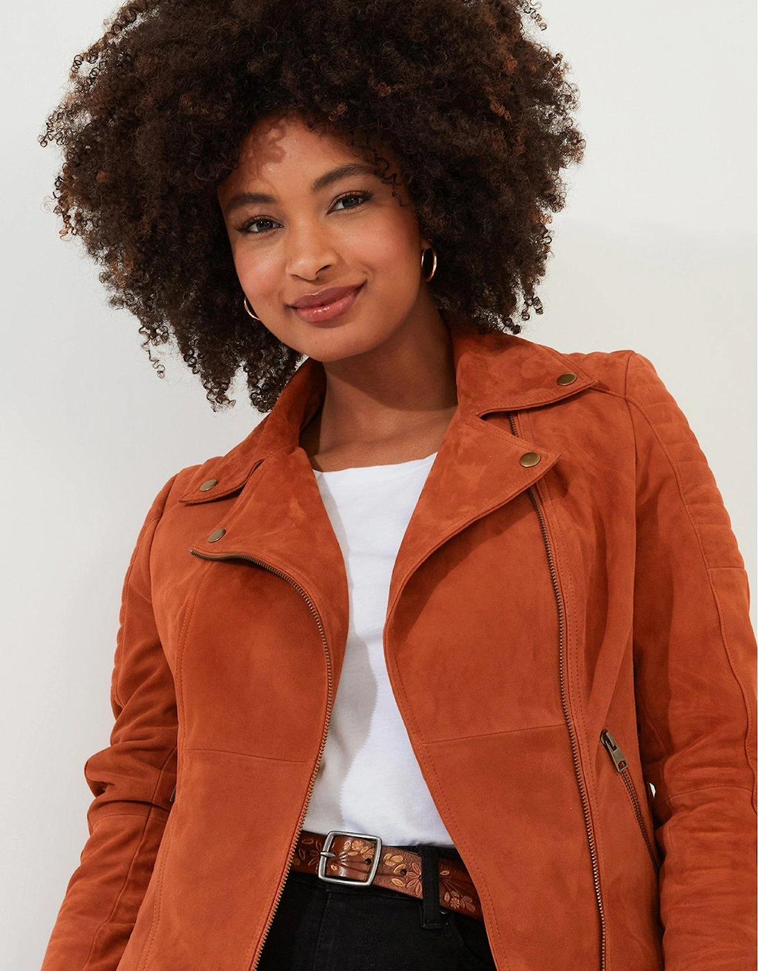 Suede Jacket - Orange