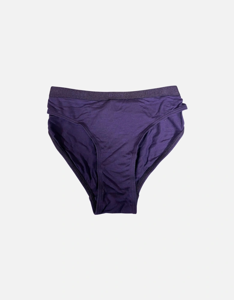 CI Logo Waistband Brief, Dark Purple