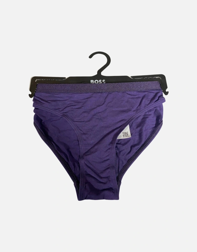 CI Logo Waistband Brief, Dark Purple