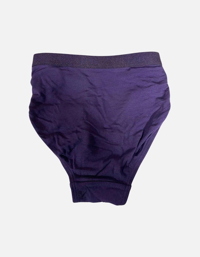 CI Logo Waistband Brief, Dark Purple