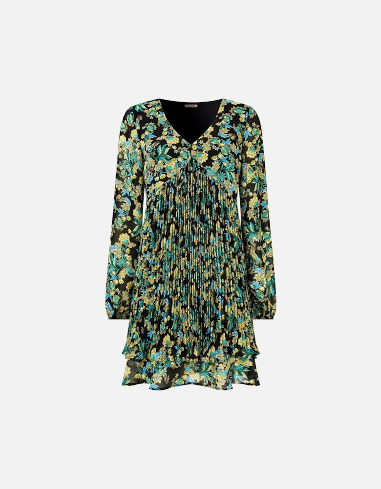 Printed Pleate Tunic - Green