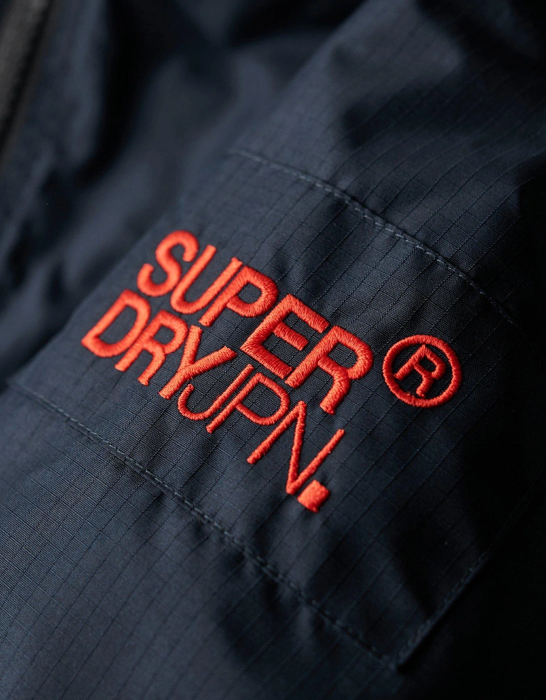 Hooded Mountain Windbreaker Jacket - Navy