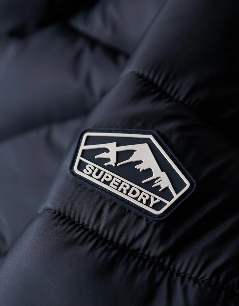 Hooded Fuji Padded Jacket - Navy