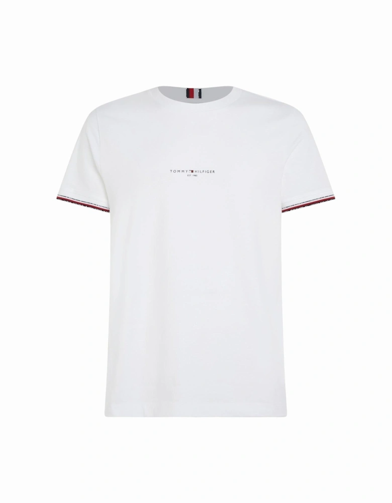 Logo Tipped T-Shirt - White