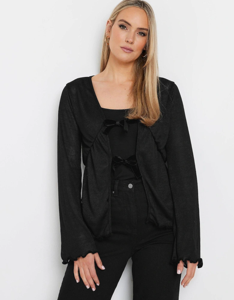 Bow Front Top - Black