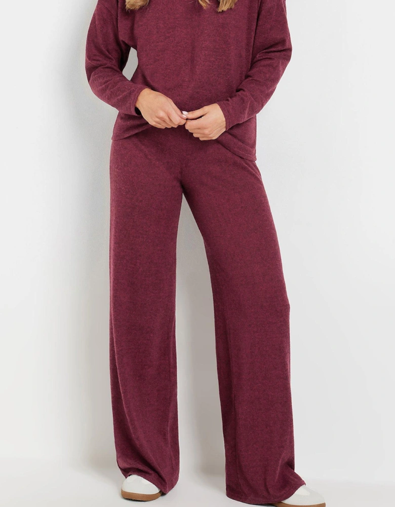 Tall Wide Leg Trouser - Red