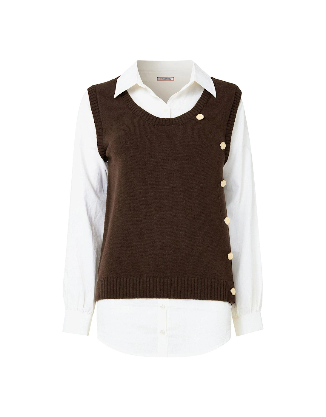 Shirt Jumper - Brown