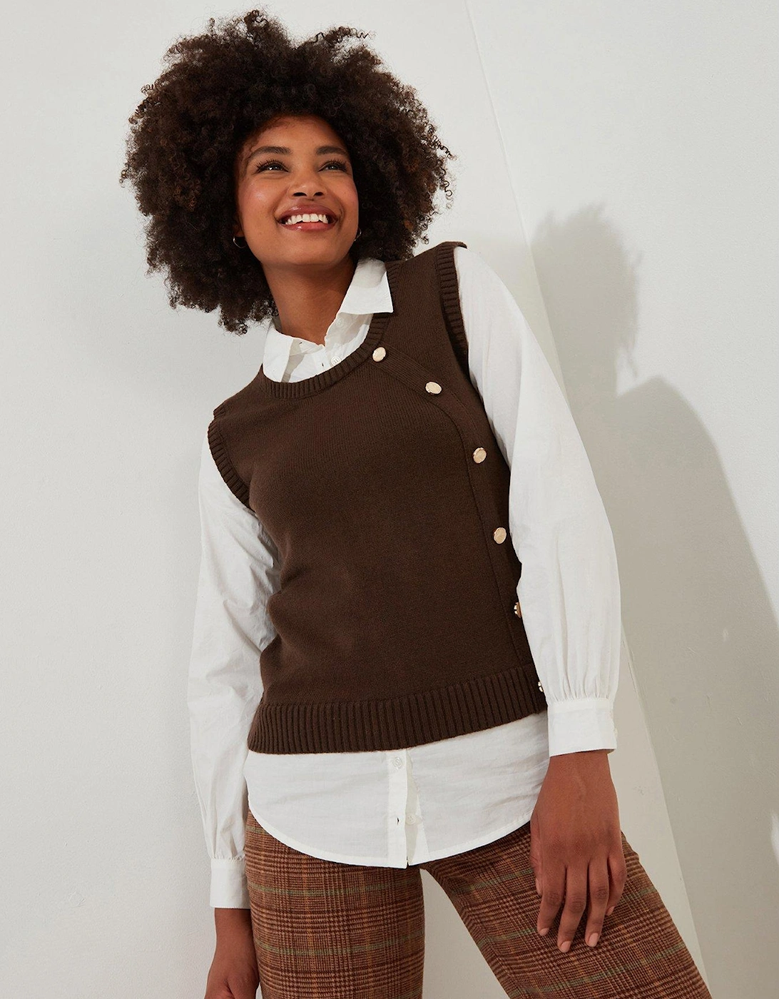 Shirt Jumper - Brown