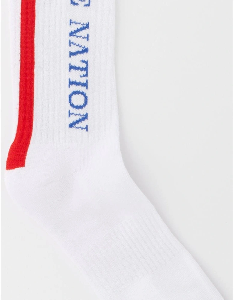 Womens Training Industry Sock - White