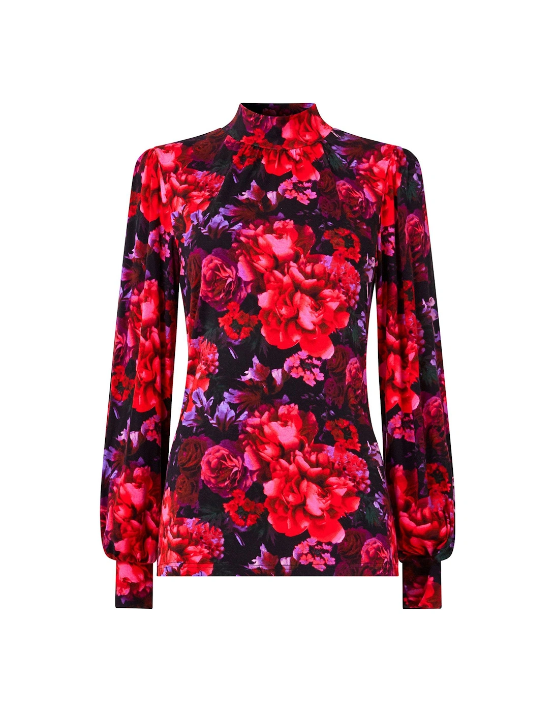 Jersey Print Top - Red