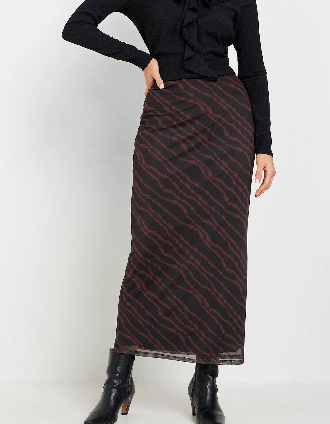 Abstract Mesh Skirt - Black, 2 of 1