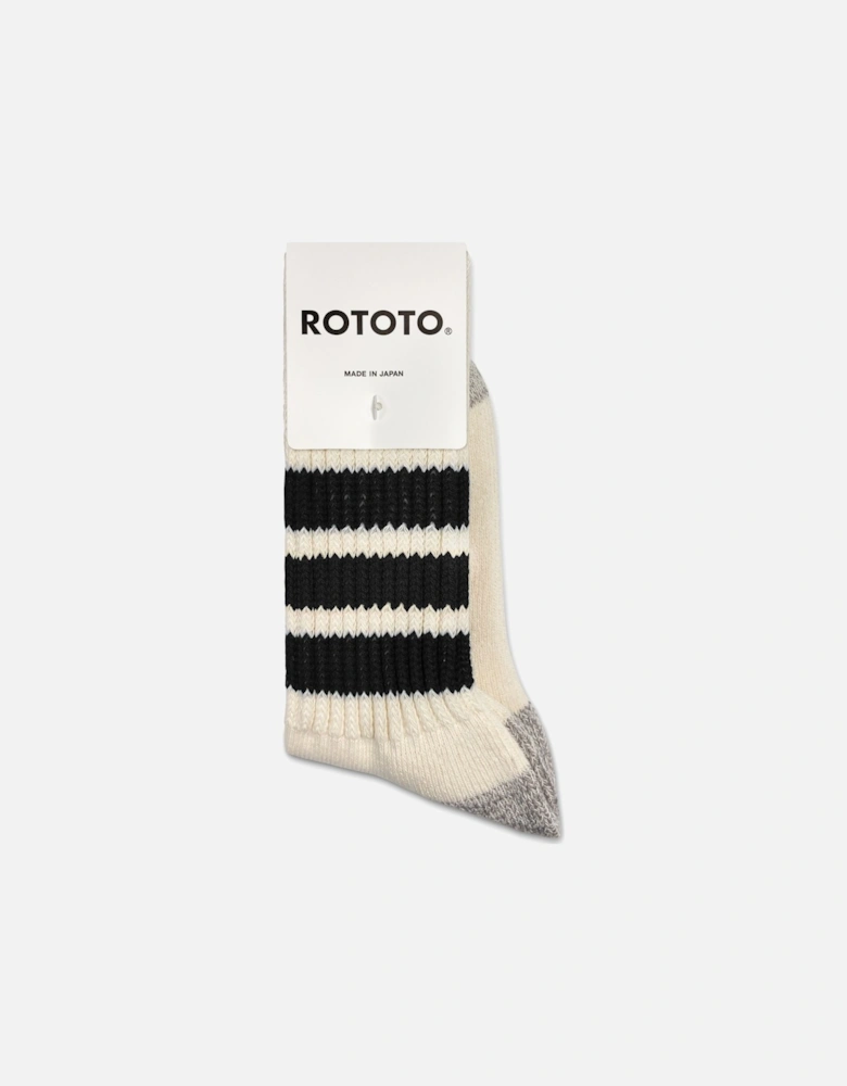 Coarse Ribbed Old School Crew Socks