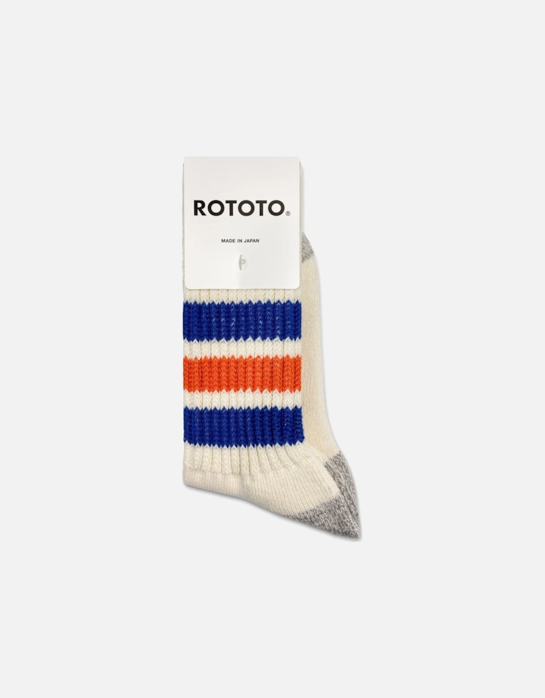 Coarse Ribbed Old School Crew Socks