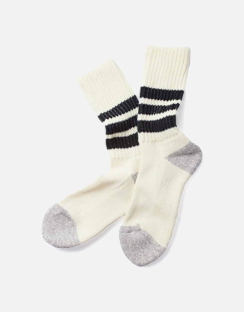 Coarse Ribbed Old School Crew Socks