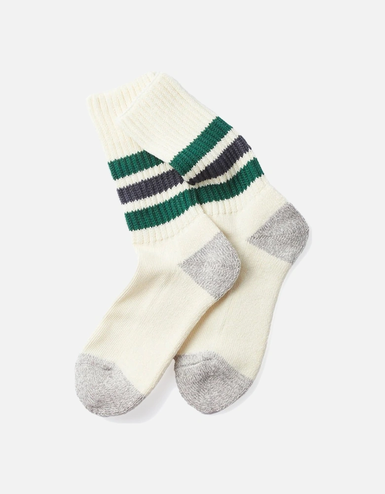 Coarse Ribbed Old School Crew Socks