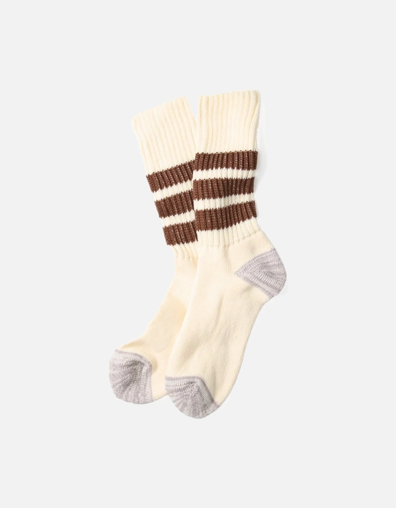 Coarse Ribbed Old School Crew Socks