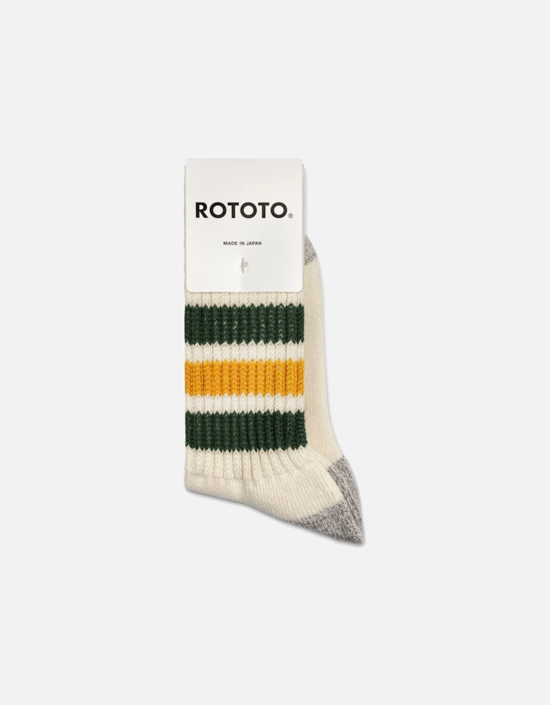 Coarse Ribbed Old School Crew Socks