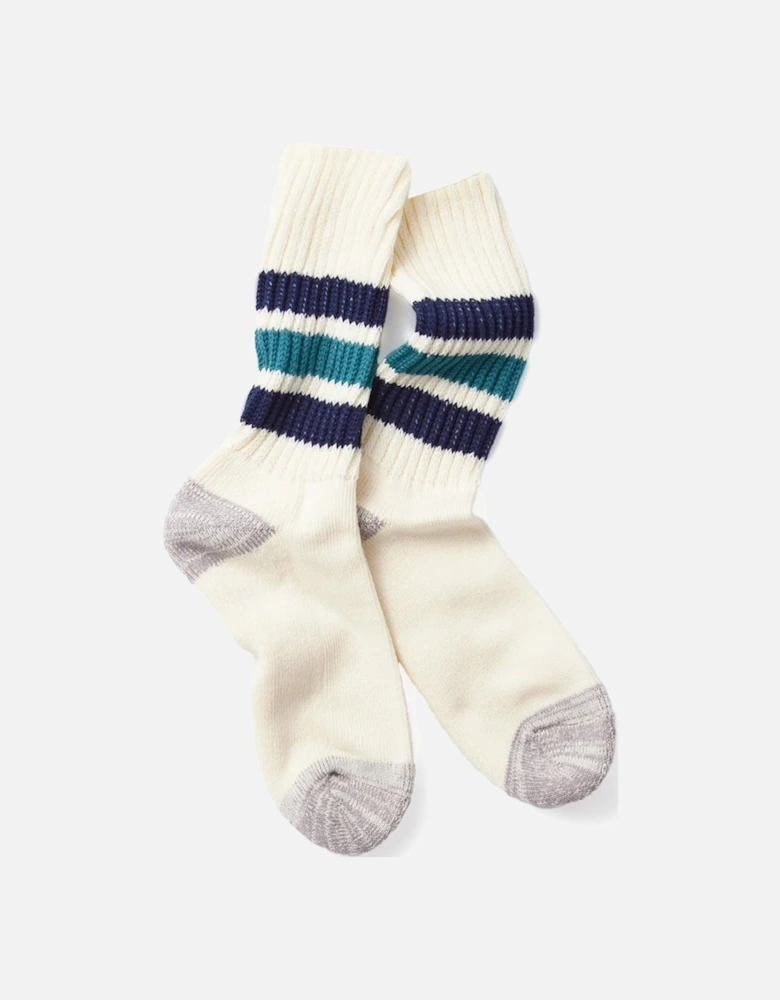 Coarse Ribbed Old School Crew Socks