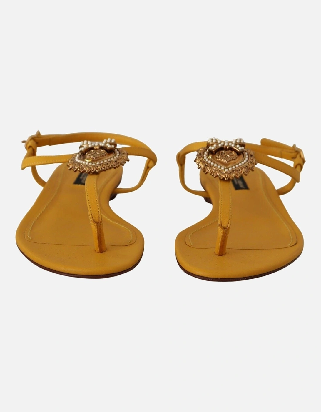 Dolce Gabbana Sandals Yellow LA9729 Women