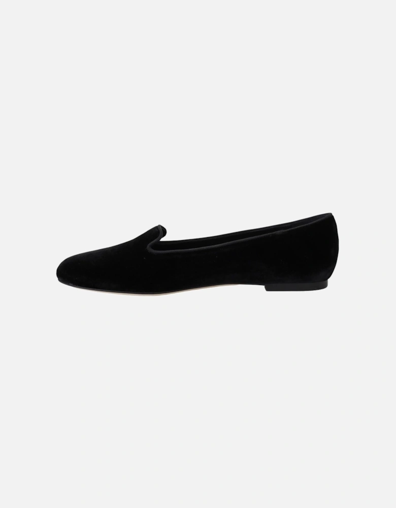 Velvet Ballerina Flats Black Women