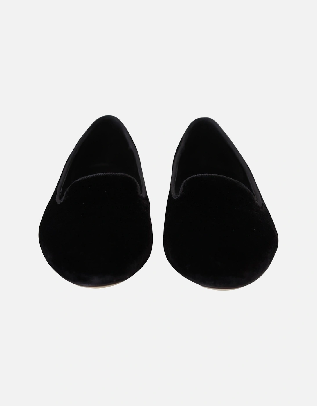 Velvet Ballerina Flats Black Women