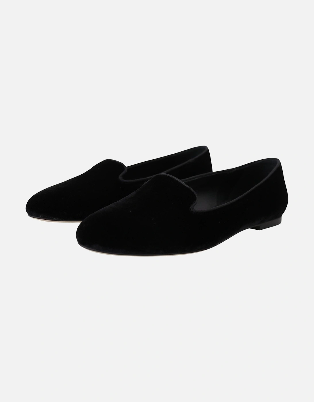 Velvet Ballerina Flats Black Women