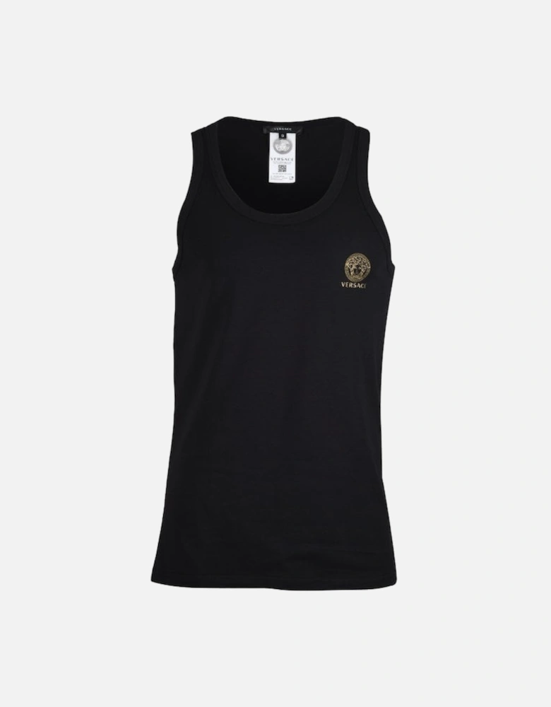 Medusa Tank Top Undershirt, Black