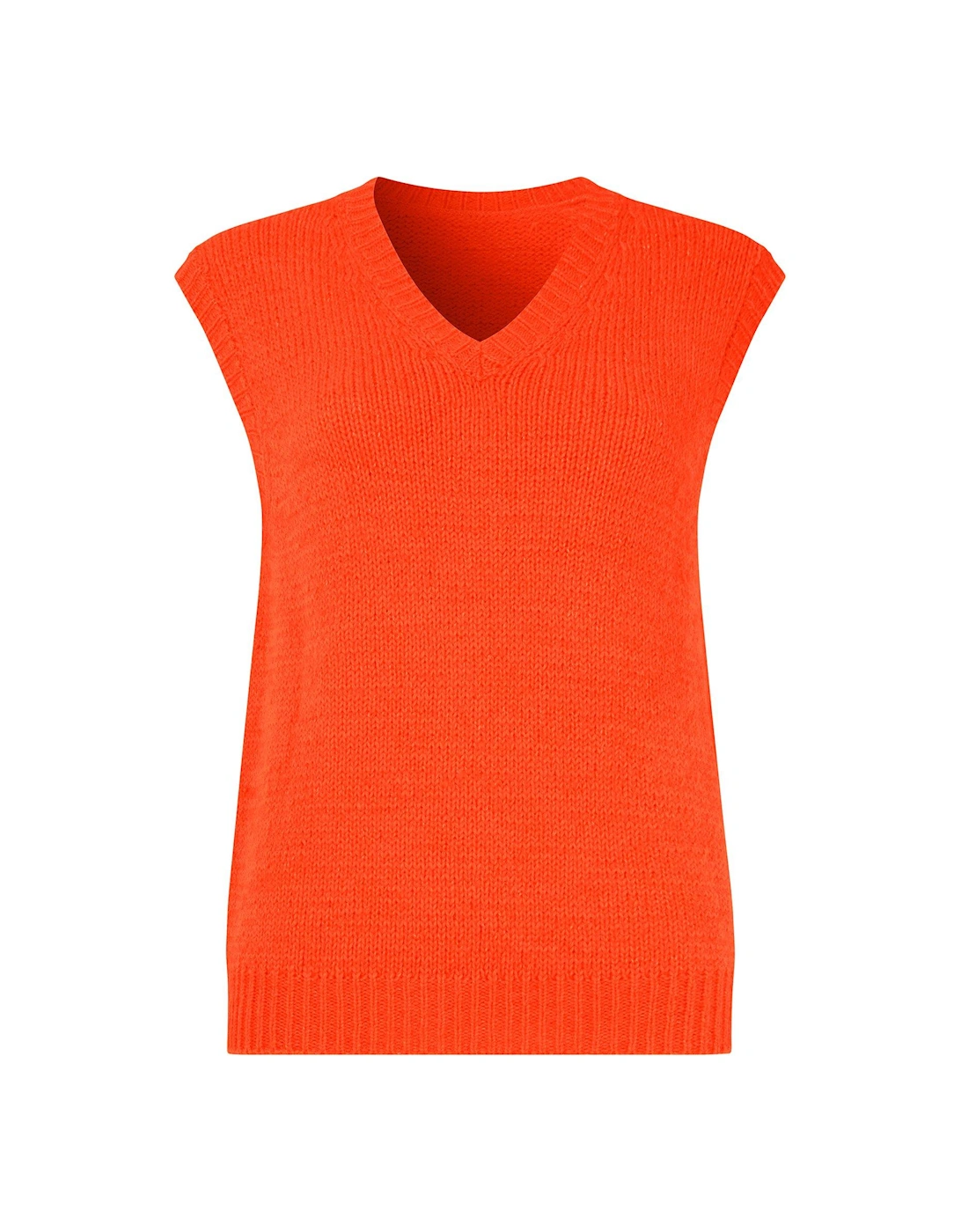 Lucy Knitted Vest - Orange