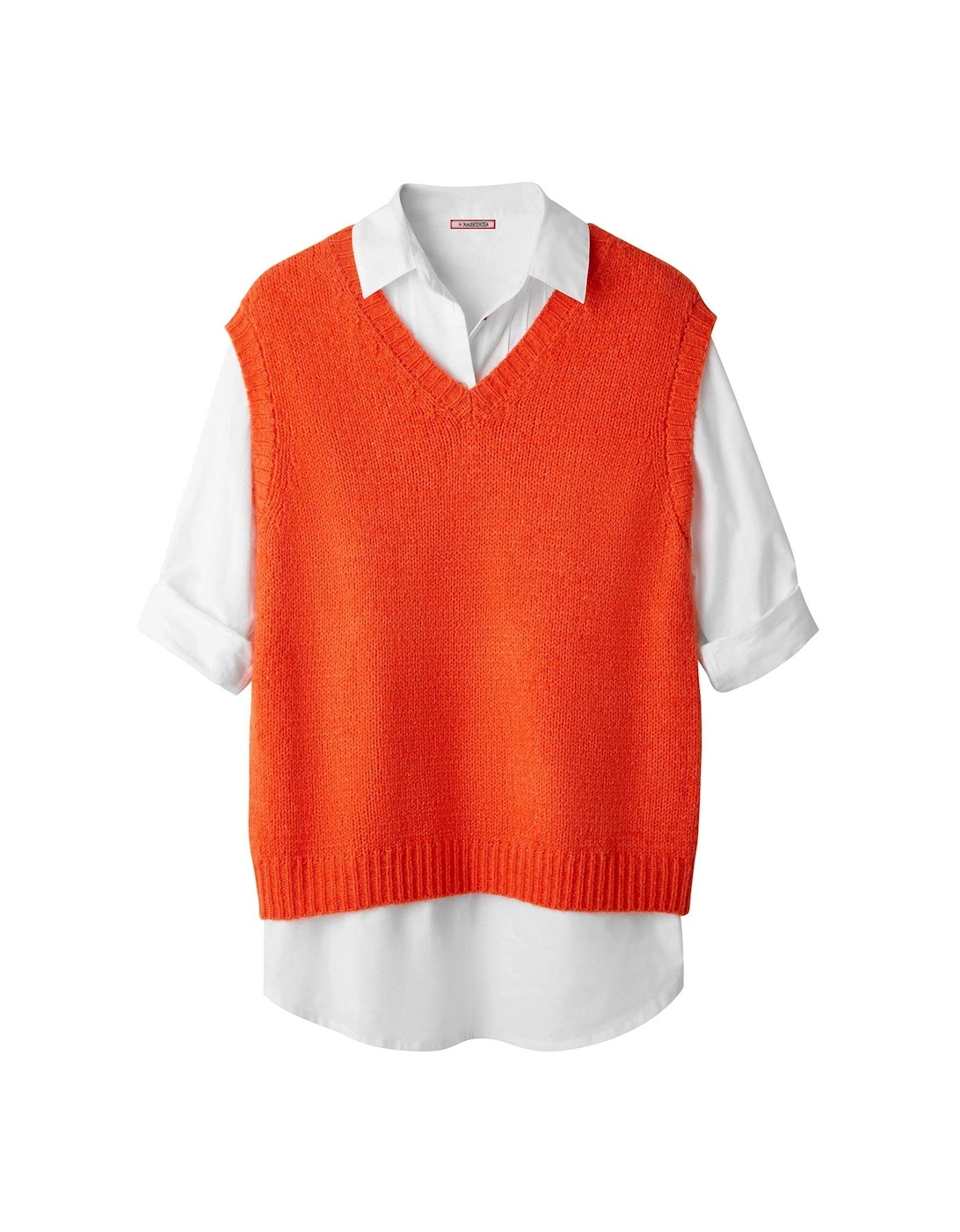 Lucy Knitted Vest - Orange