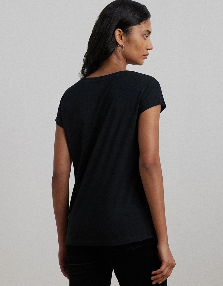 Grieta Short Sleeve T-Shirt - Black