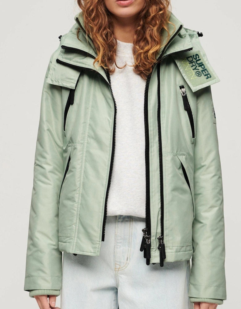 Hooded Mountain Windbreaker Jacket - Green