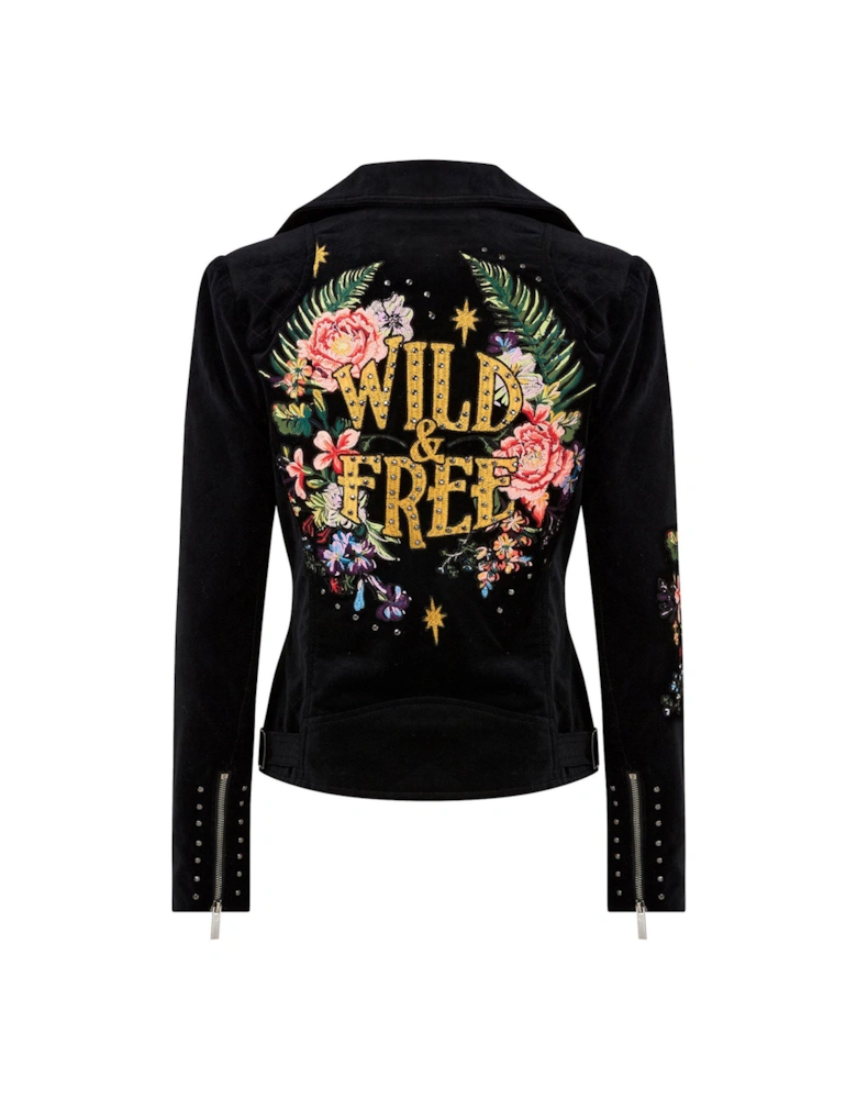 Embroidered Boutique Jacket - Black