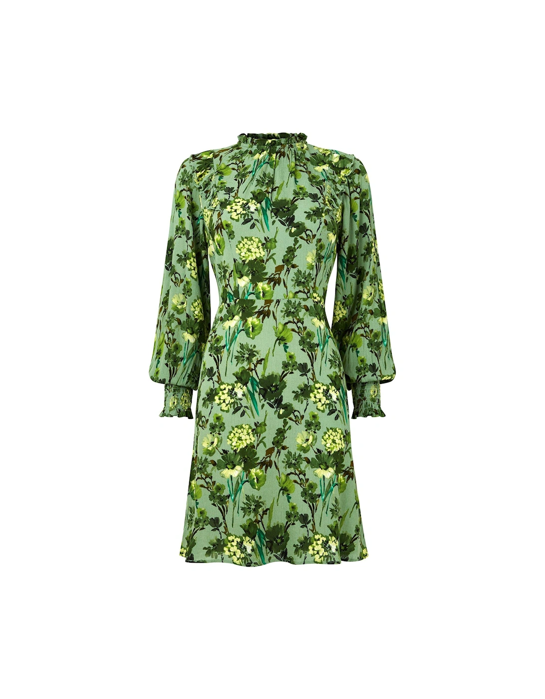 Florence Frill Dress -green