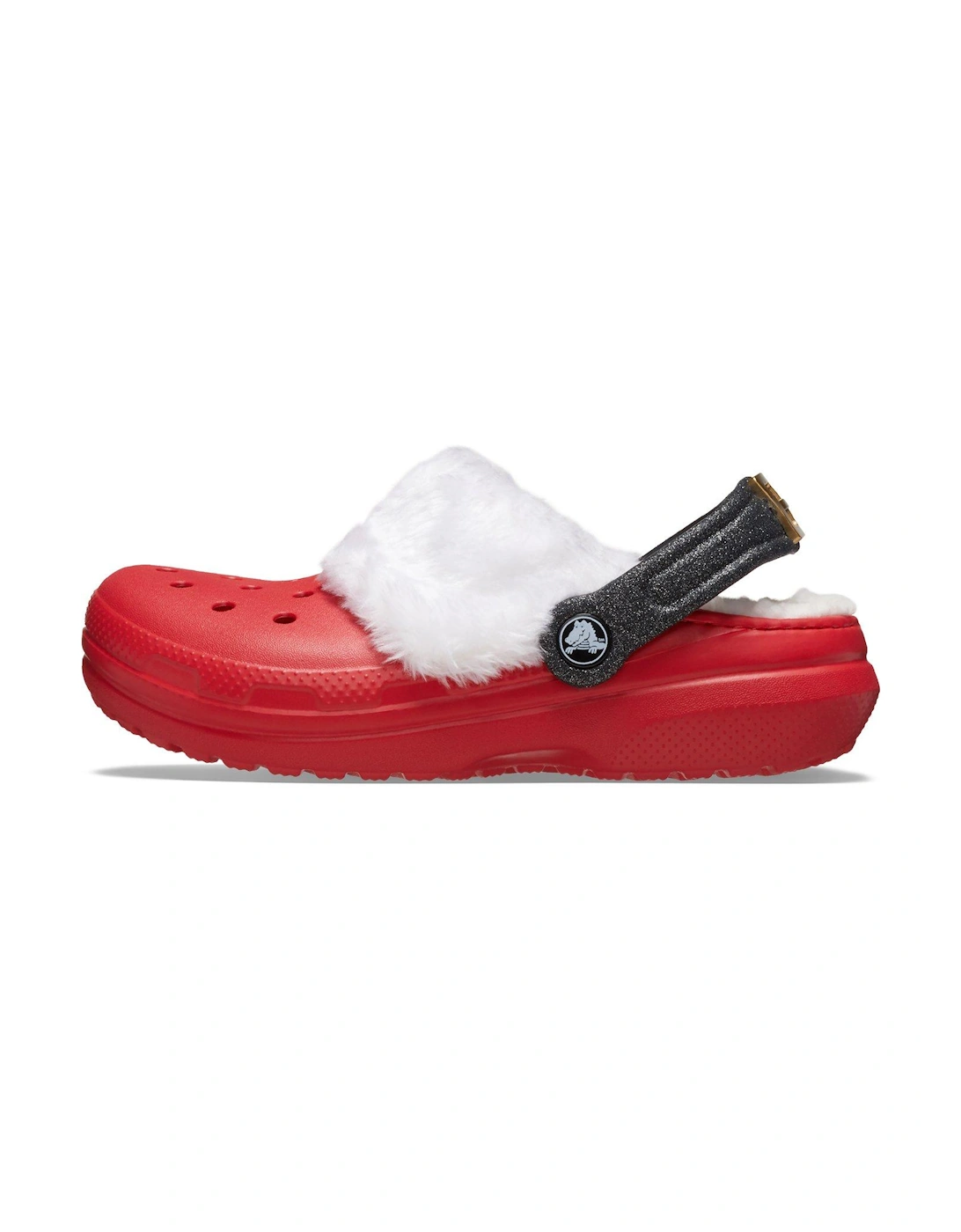 Kids Classic Lined Santa Clog - Red