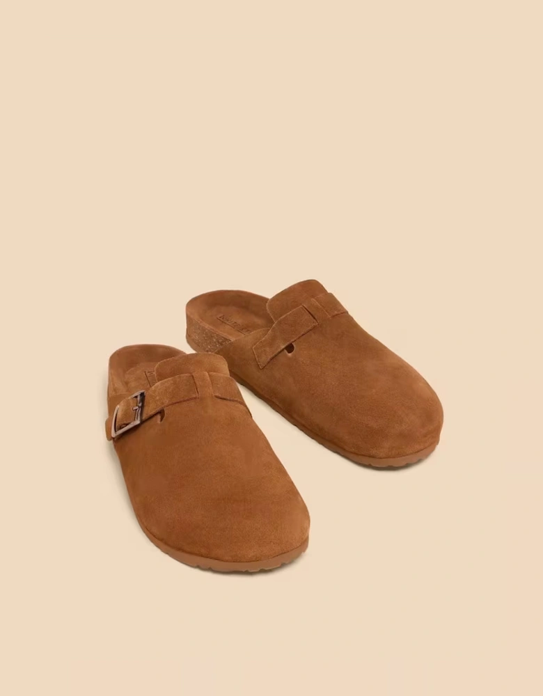 Men's Freddy Suede Slip On Footbed Mid Tan