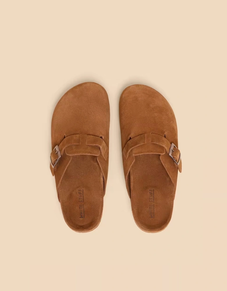 Men's Freddy Suede Slip On Footbed Mid Tan