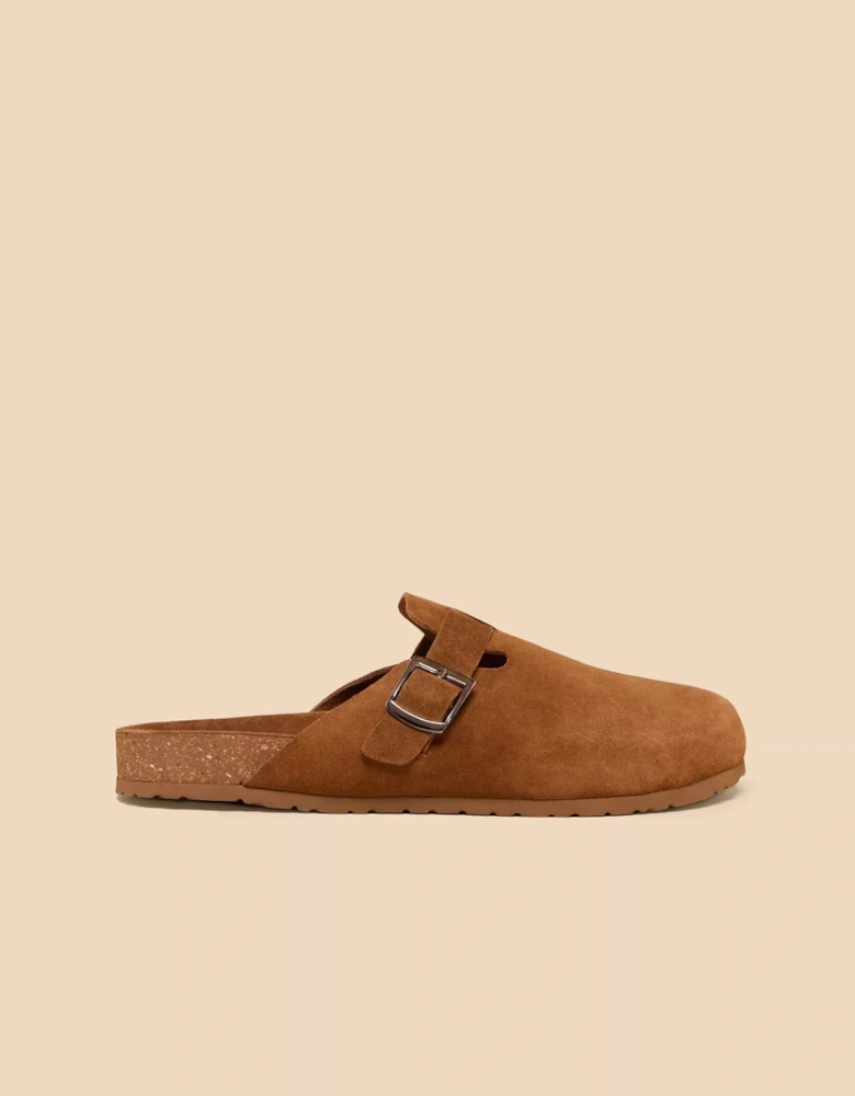 Men's Freddy Suede Slip On Footbed Mid Tan