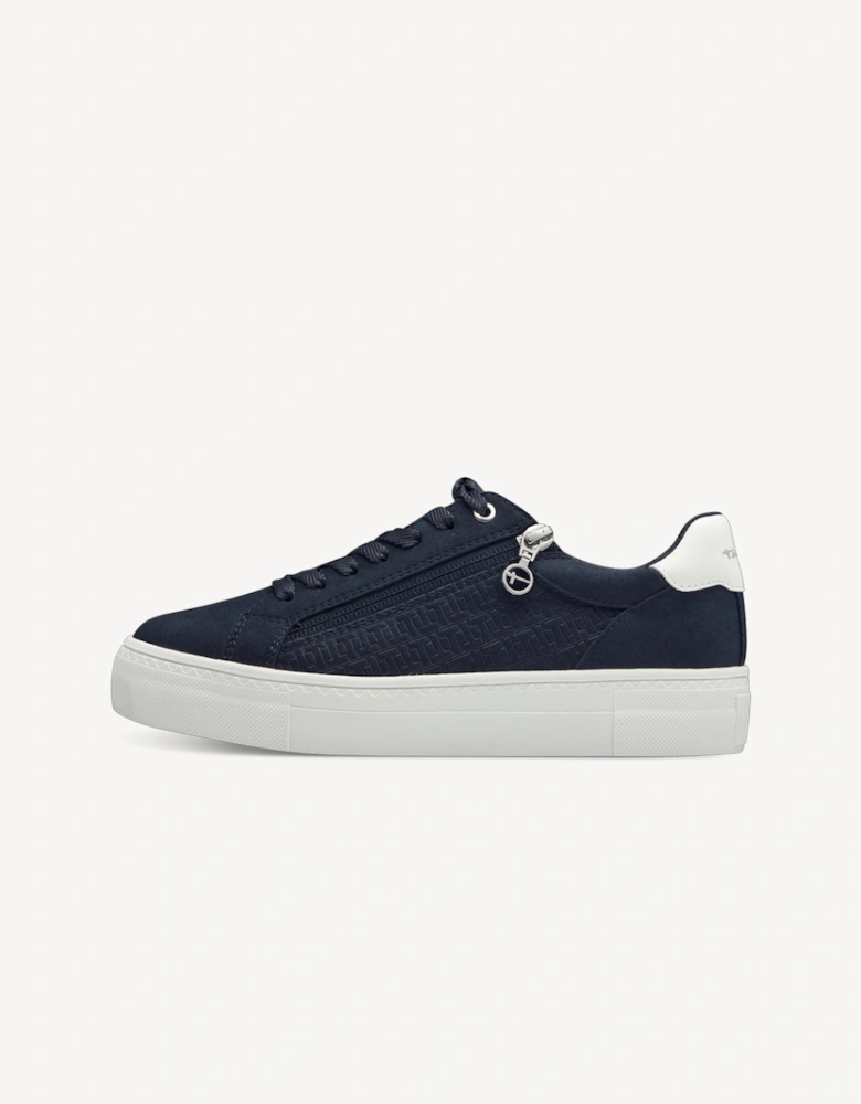 Women's 1-23313-41-805 Lace Up Trainer Navy