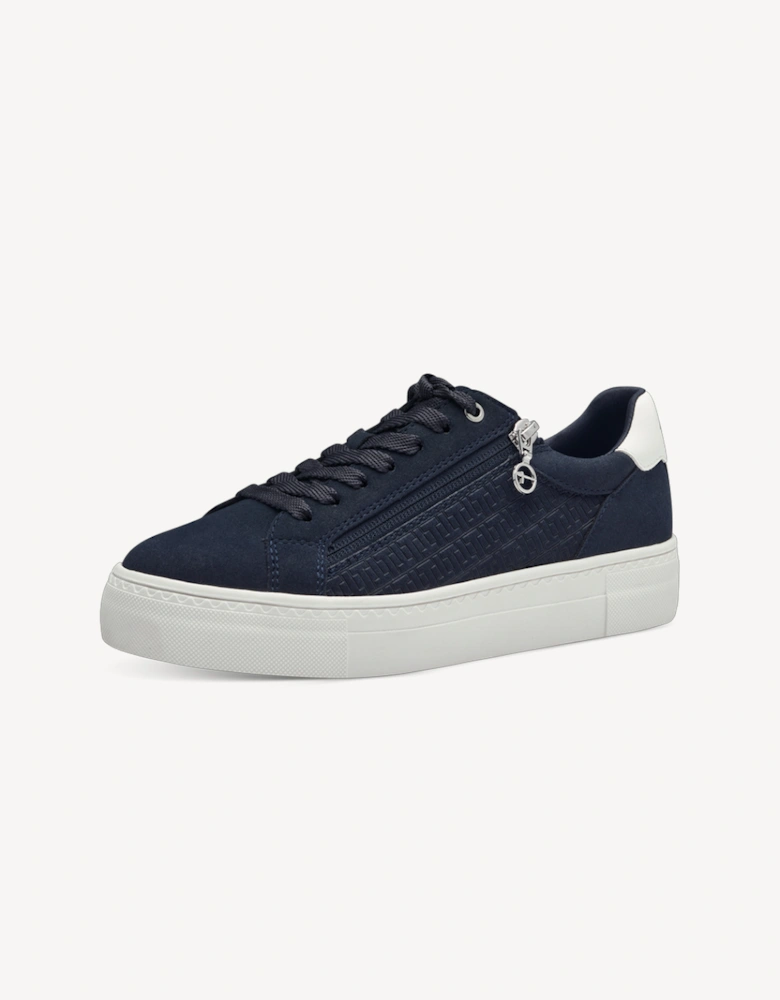 Women's 1-23313-41-805 Lace Up Trainer Navy