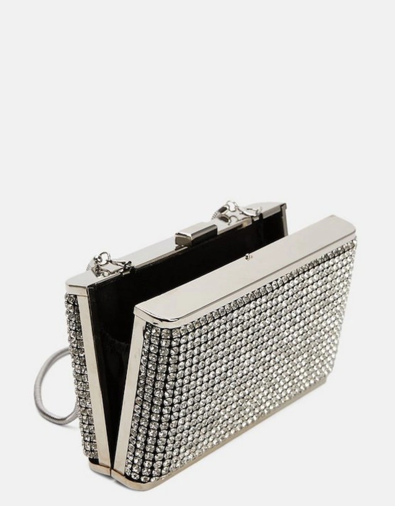 Embellished Box Clutch