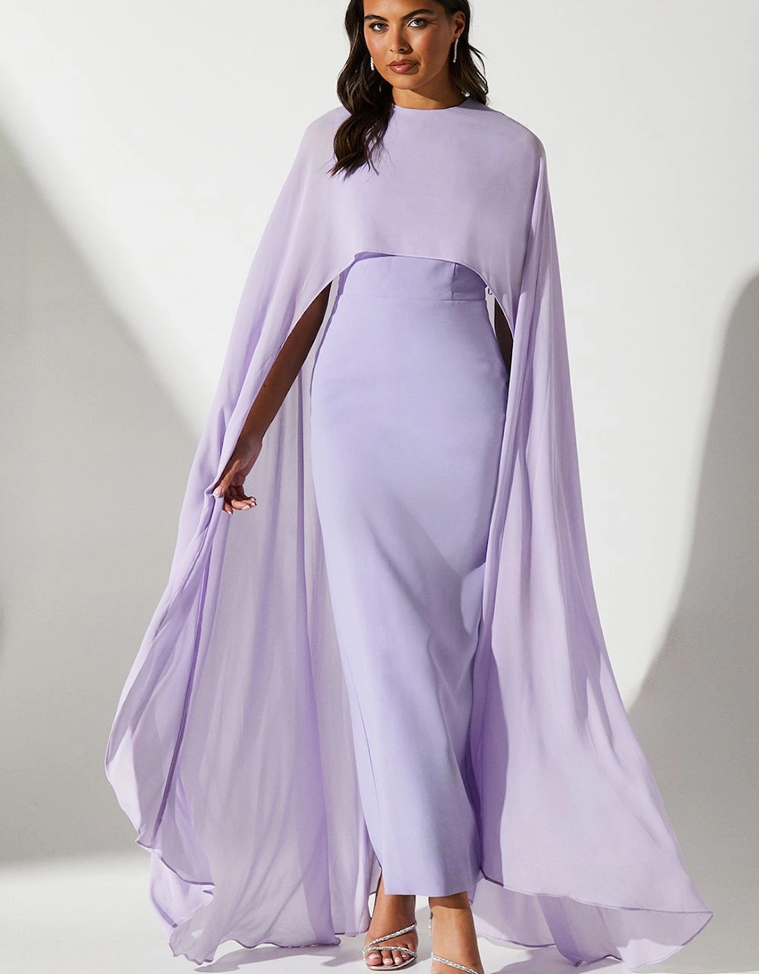 Cape Sleeve Maxi Dress, 6 of 5