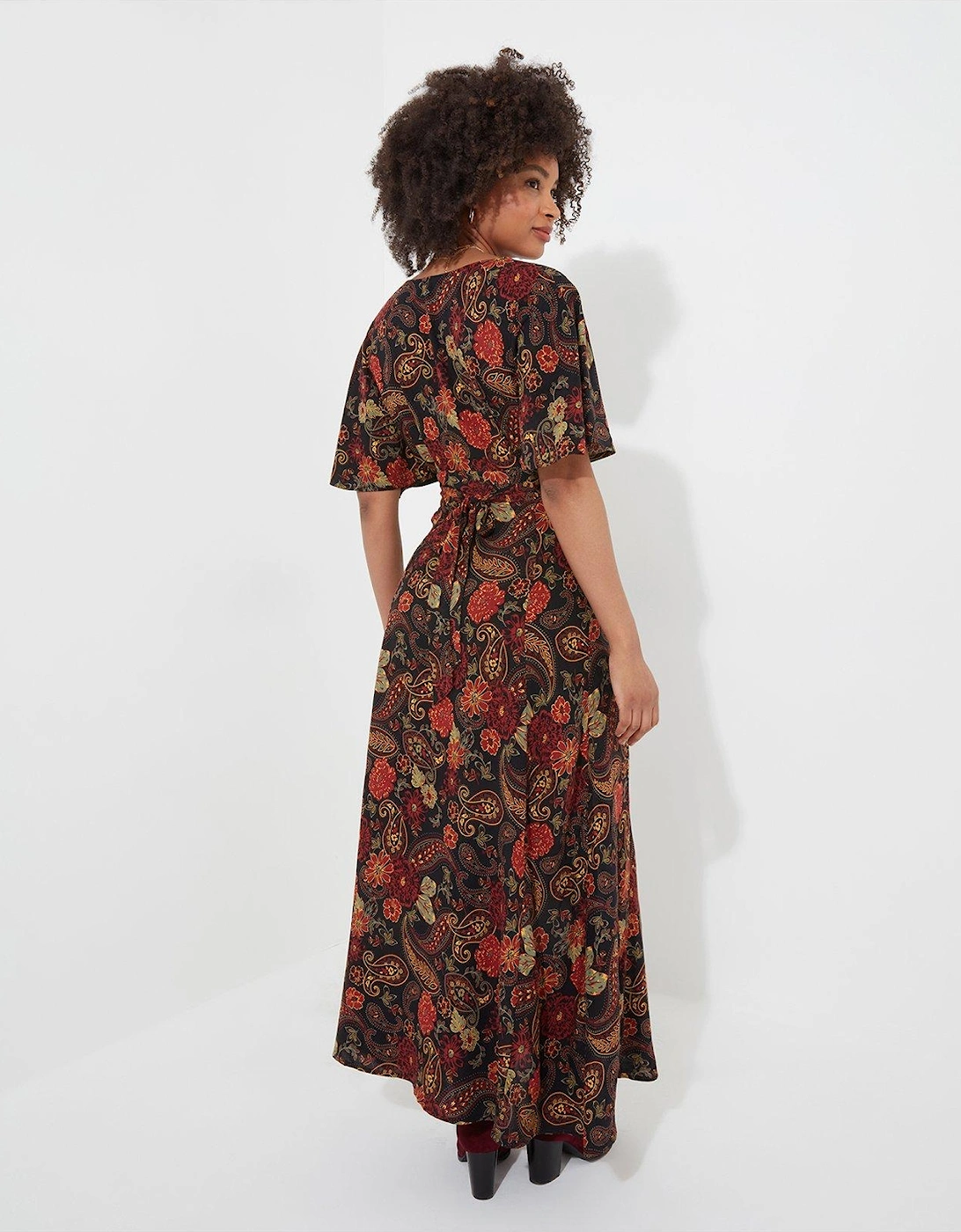 Autumn Colours Dress - Brown