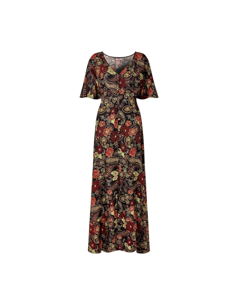 Autumn Colours Dress - Brown