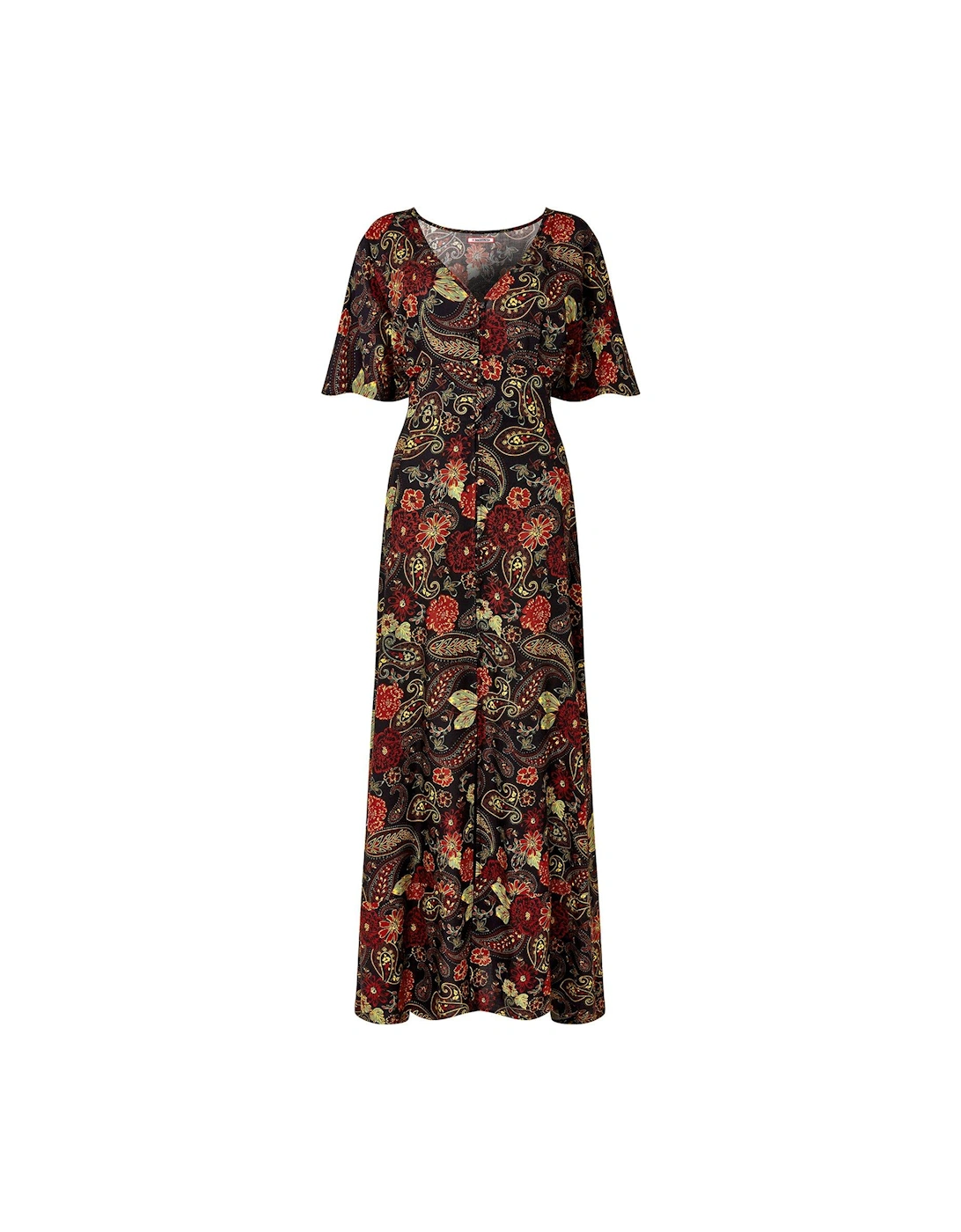 Autumn Colours Dress - Brown