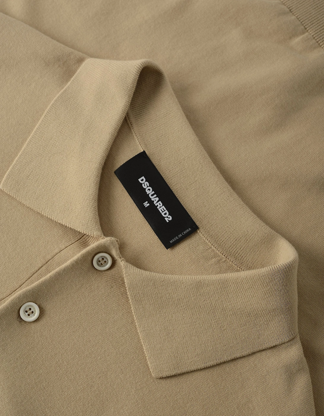 Knitted Polo Beige