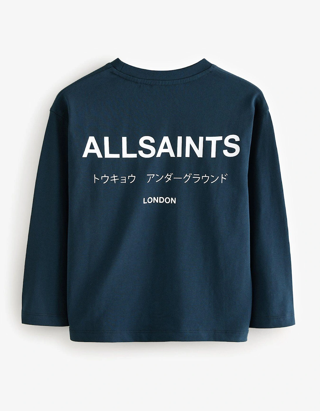 All Saints Kids Underground Long Sleeve Tee - Navy