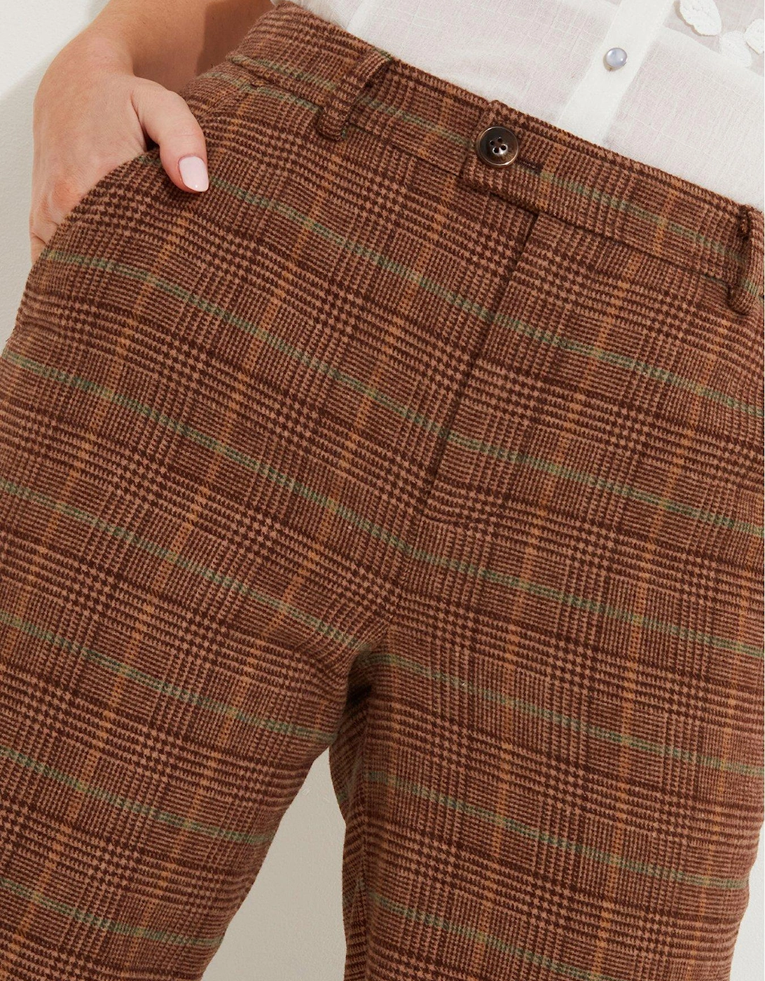 Heritage Check Trousers - Brown